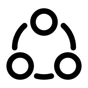Share Circle Icon from Solar Linear Set