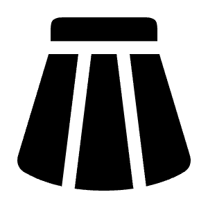 Skirt Icon from Solar Bold Set