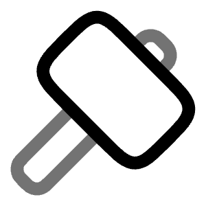 Sledgehammer Icon from Solar Line Duotone Set
