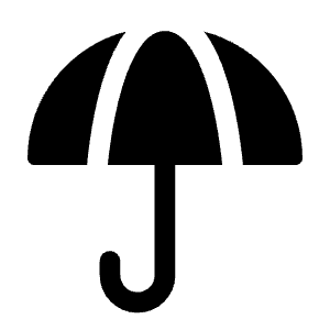 Umbrella Icon from Solar Bold Set