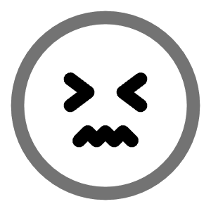 Confounded Circle Icon from Solar Line Duotone Set