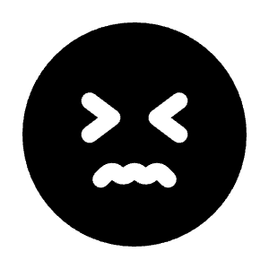 Confounded Circle Icon from Solar Bold Set