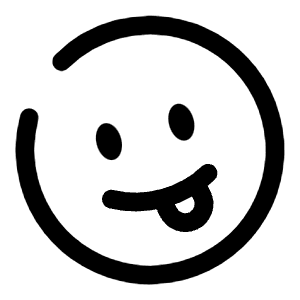 Emoji Funny Circle Icon from Solar Broken Set