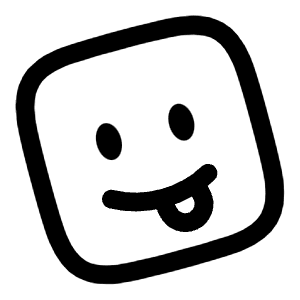 Emoji Funny Square Icon from Solar Linear Set
