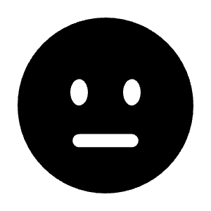Expressionless Circle Icon from Solar Bold Set