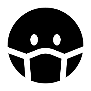 Facemask Circle Icon from Solar Bold Set