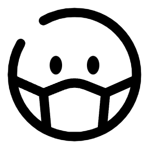 Facemask Circle Icon from Solar Broken Set