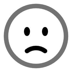 Sad Circle Icon from Solar Line Duotone Set
