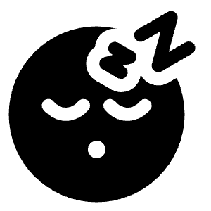 Sleeping Circle Icon from Solar Bold Set