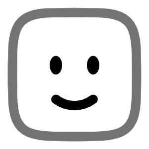 Smile Square Icon from Solar Line Duotone Set