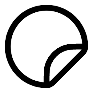 Sticker Circle Icon from Solar Linear Set