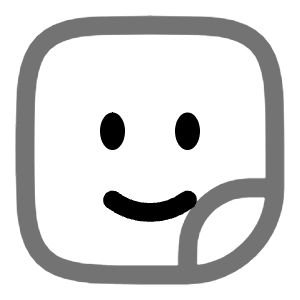 Sticker Smile Square Icon from Solar Line Duotone Set