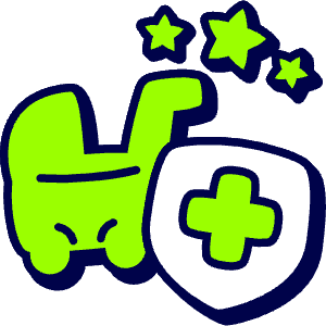 Baby Cart Quality Icon from Stickies Duo - Free Set