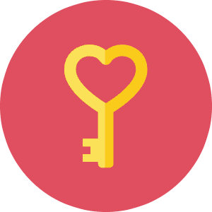 Heart Key Icon from Kameleon Colors - Free Set