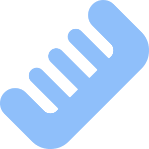 Comb Icon from Core Flat Set