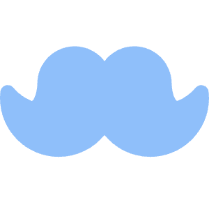 Moustache Icon from Core Flat Set
