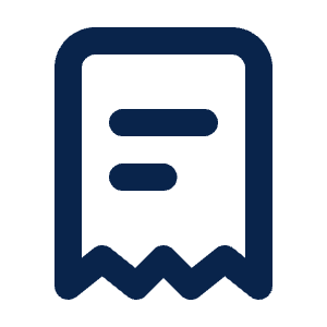 Bill Line Icon from Mingcute Line Set