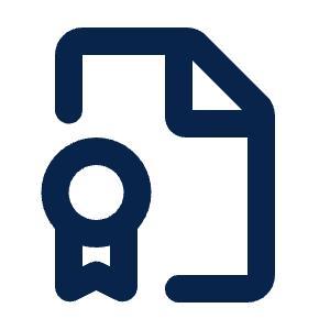 File Certificate Line Icon from Mingcute Line Set