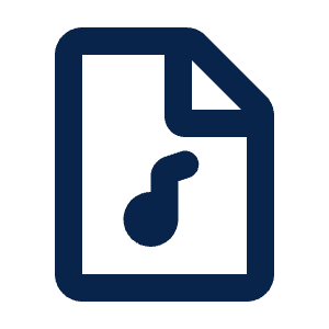 File Music Line Icon from Mingcute Line Set