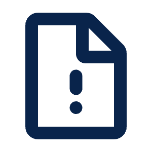 File Warning Line Icon from Mingcute Line Set