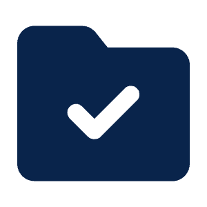 Folder Check Fill Icon from Mingcute Fill Set