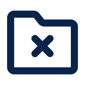 Folder Delete Line Icon from Mingcute Line Set