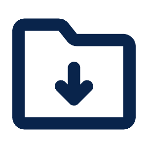 Folder Download Line Icon from Mingcute Line Set