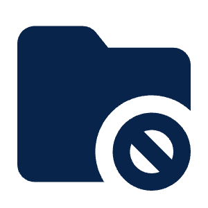 Folder Forbid Fill Icon from Mingcute Fill Set