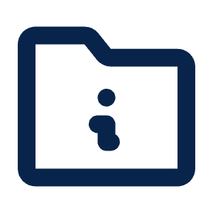 Folder Info Line Icon from Mingcute Line Set