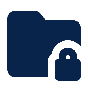 Folder Locked 2 Fill Icon from Mingcute Fill Set