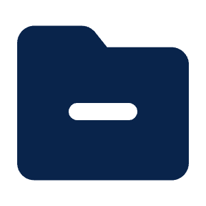 Folder Minus Fill Icon from Mingcute Fill Set