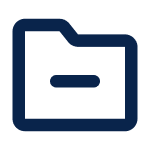 Folder Minus Line Icon from Mingcute Line Set