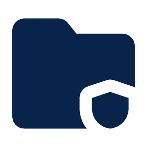 Folder Security Fill Icon from Mingcute Fill Set