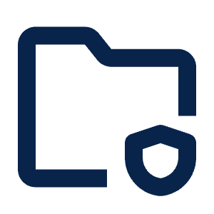 Folder Security Line Icon from Mingcute Line Set