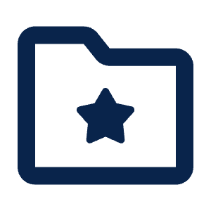 Folder Star Line Icon from Mingcute Line Set