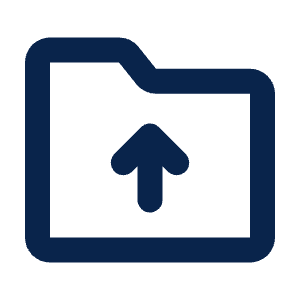 Folder Upload Line Icon from Mingcute Line Set