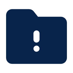 Folder Warning Fill Icon from Mingcute Fill Set