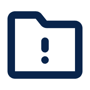 Folder Warning Line Icon from Mingcute Line Set