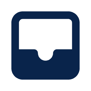 Inbox 2 Fill Icon from Mingcute Fill Set