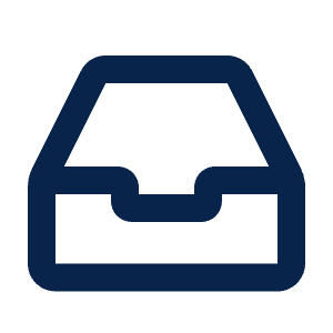 Inbox Line Icon from Mingcute Line Set
