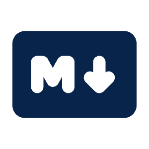 Markdown Fill Icon from Mingcute Fill Set