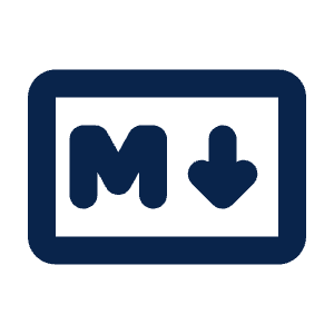 Markdown Line Icon from Mingcute Line Set