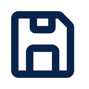Save 2 Line Icon from Mingcute Line Set