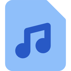 Audio File Icon from Core Flat Set