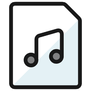 Audio File Icon from Ultimate Colors - Free Set