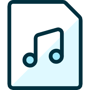 Audio File Icon from Ultimate Duotone - Free Set