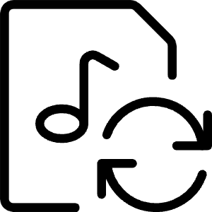 Audio File Sync Icon from Ultimate Light - Free Set