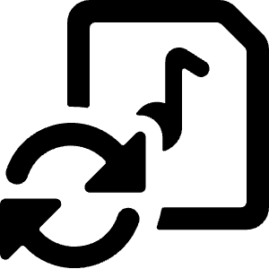 Audio File Sync Icon from Ultimate Bold - Free Set