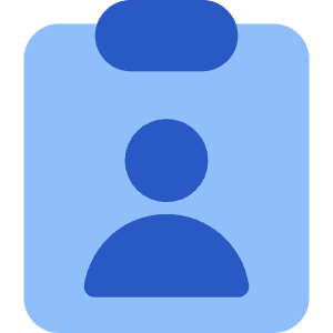 Clipboard Task Person In Charge Icon from Core Flat Set