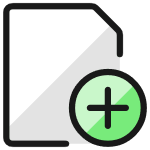 Common File Add Icon from Ultimate Colors - Free Set